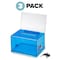 Adiroffice Acrylic Locking Suggestion Box with Message Display, PK3 ADI637-CRB-3pk - alternate 1